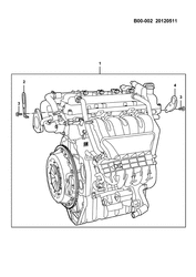 MOTOR 4 CILINDROS Chevrolet N300 2014-2017 CC16 ENSAMBLE MOTOR - 1.5L L4 SOPORTES LEVANTAMIENTO (B12MCE)(LD6)