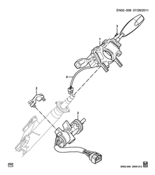 FRONT SUSPENSION-STEERING Chevrolet N200 2008-2012 BC,BF16 STEERING COLUMN SWITCHES