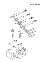 CHASSIS WIRING-LAMPS Chevrolet N300 2010-2017 C16 SPARK PLUG WIRING (LAQ)