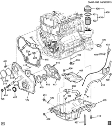 6-CYLINDER ENGINE Chevrolet Orlando - LAAM 2013-2013 PU75 ENGINE ASM-2.4L L4 PART 4 OIL PUMP,PAN & RELATED PARTS (LEA/2.4T)
