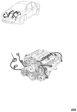 ЭЛЕКТРИКА Chevrolet Caprice/Lumina LHD 2007-2009 E WIRING HARNESS/ENGINE AND TRANSMISSION(L98,M32)