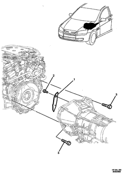 FREIO ESTACIONAMENTO Chevrolet Caprice/Lumina LHD 2010-2011 E AUTOMATIC TRANSMISSION TRANS TO ENGINE(MYB)