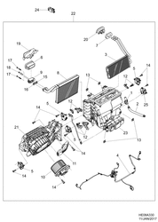 HEATING & AIR CONDITIONING Chevrolet Lumina RHD 2010-2013 EP69-80 HEATER & EVAPORATOR (CJ2)