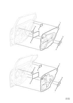 СТЕКЛА-ДВЕРНОЕ ОБОРУДОВАНИЕ Chevrolet Lumina RHD 2010-2013 E69 REAR DOOR DUST SEALS