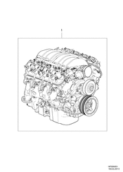 8-CYLINDER ENGINE Chevrolet Caprice LHD 2014-2015 EK,EP19 ENGINE ASM-V8 (COMPLETE ENGINE)(L77)