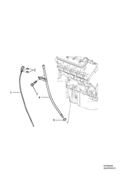 8-CYLINDER ENGINE Chevrolet Caprice LHD 2014-2015 EK,EP19 ENGINE ASM-V8 OIL LEVEL TUBE(L77)