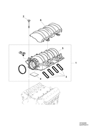 8-ЦИЛИНДРОВЫЙ ДВИГАТЕЛЬ Chevrolet Caprice LHD 2014-2015 EK,EP19 ENGINE ASM-V8 INLET MANIFOLD(L77)