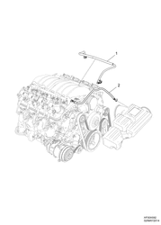8-CYLINDER ENGINE Chevrolet Caprice LHD 2014-2015 EK,EP19 ENGINE ASM-V8 CRANKCASE VENT(L77)