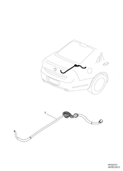 ELÉTRICO Chevrolet Caprice LHD 2014-2015 EP19 WIRING HARNESS REAR DECK LID - REAR CAMERA HARNESS(UVC)