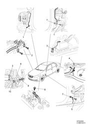 ЭЛЕКТРИКА Chevrolet Caprice LHD 2014-2015 EK,EP19 WIRING HARNESS  - EARTH STRAPS