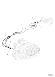 HEATING & AIR CONDITIONING Chevrolet Caprice LHD 2016-2016 EK19 HOSES & PIPES/HEATER V8(L77)