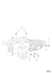AQUECIMENTO E AR-CONDICIONADO Chevrolet Caprice LHD 2014-2015 EK,EP19 A/C SYSTEM HEATER & EVAPORATOR ATTACHMENT