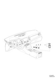 ACABAMENTO INTERNO Chevrolet Caprice LHD 2014-2015 EK,EP19 INTERIOR TRIM SMOKERS PACK