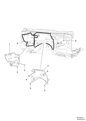 ИЗОЛЯТОРЫ И ВТУЛКИ Chevrolet Caprice LHD 2016-2016 EK19 INSULATION AND GROMMETS DASH PANEL OUTER INSULATORS