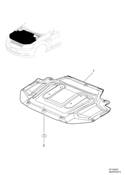 ISOLADORES E ANÉIS ISOLANTES Chevrolet Caprice LHD 2014-2015 EK,EP19 INSULATION AND GROMMETS INSULATOR ENGINE HOOD