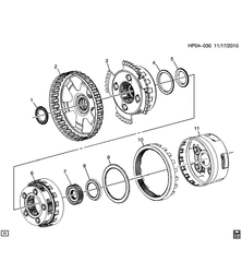 BRAKES Chevrolet Aveo/Sonic - LAAM 2012-2017 JB,JC,JD48-69 AUTOMATIC TRANSMISSION INPUT,OUTPUT AND REACTION GEARS(MH9)