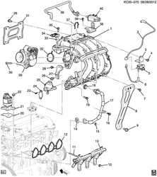 MOTOR 4 CILINDROS Chevrolet Spark - Europe 2010-2015 CP,CQ48 ENGINE ASM-1.0L L4 PART 5 INTAKE MANIFOLD & FUEL RELATED PARTS (LMT/1.0-1, SUSPENSION FX3)