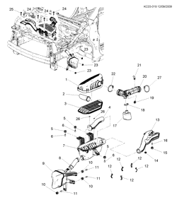 CARBURANT-ÉCHAPPEMENT-CARBURATION Chevrolet Spark - Europe 2013-2015 CP,CQ,CR48 AIR INTAKE SYSTEM (LMT/1.0-1,LMU/1.2D, MARKETING MBR)