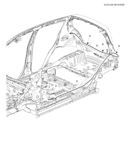 FUEL-EXHAUST-CARBURETION Chevrolet Spark - Europe 2011-2015 CP,CQ,CR48 FUEL TANK FILLER DOOR & RELEASE (A91,LHD)