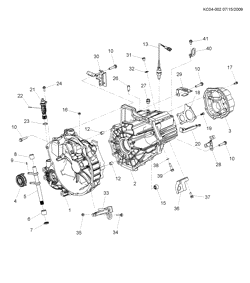 TRANSFER CASE Chevrolet Spark - Europe 2010-2012 CP,CQ,CR48 5-SPEED MANUAL TRANSMISSION CASE,RELATED PARTS(MFM)