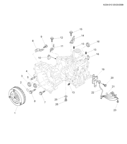 АВТОМАТИЧЕСКАЯ КОРОБКА ПЕРЕДАЧ Chevrolet Spark - Europe 2011-2015 CP,CQ48 AUTOMATIC TRANSMISSION PART 1 (MFL) JF405E EXTERNAL PARTS