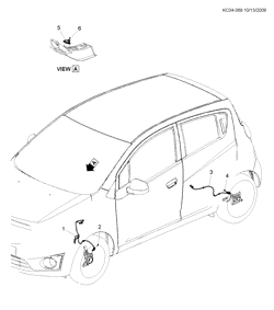BOÎTE DE TRANSFERT Chevrolet Spark - Europe 2010-2015 CP,CQ,CR48 BRAKE ELECTRICAL SYSTEM