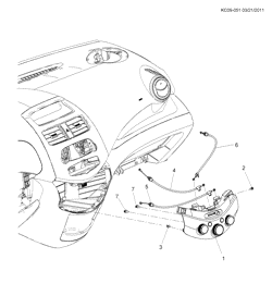 FIXAÇÃO CARROCERIA-AR-CONDICIONADO-PAINEL DE INSTRUMENTOS Chevrolet Spark - Europe 2013-2015 CP,CQ,CR48 A/C & HEATER CONTROL ASM (MARKETING MBN,MBR)