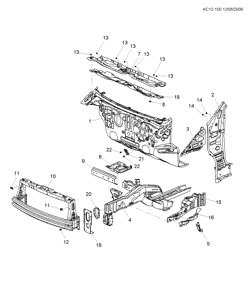 BODY MOLDINGS-SHEET METAL-REAR COMPARTMENT HARDWARE-ROOF HARDWARE Chevrolet Spark - LAAM 2012-2012 CS,CT,CU48 SHEET METAL/BODY PART 1 ENGINE COMPARTMENT(1ST DES)