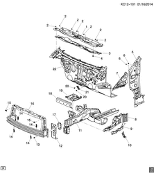 BODY MOLDINGS-SHEET METAL-REAR COMPARTMENT HARDWARE-ROOF HARDWARE Chevrolet Spark - Europe 2013-2017 CP,CQ,CR48 SHEET METAL/BODY PART 1 ENGINE COMPARTMENT