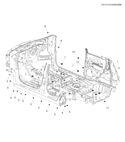 BODY MOLDINGS-SHEET METAL-REAR COMPARTMENT HARDWARE-ROOF HARDWARE Chevrolet Spark - Europe 2010-2017 CP,CQ,CR48 PLUG/BODY