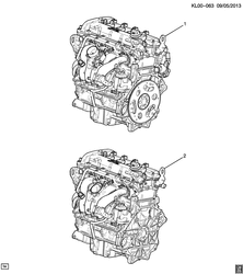 4-CYLINDER ENGINE Chevrolet Captiva 2013-2015 LR,LU,LV,LX26 ENGINE ASM & PARTIAL ENGINE (LE9/2.4U)