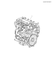 4-CYLINDER ENGINE Chevrolet Captiva 2011-2011 LR,LU,LV,LX26 ENGINE ASM-2.4L L4 (LE5/2.4-4)