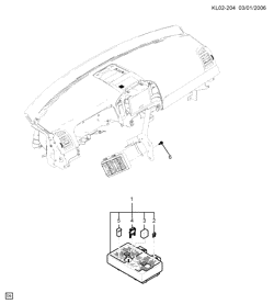 CHASSIS WIRING-LAMPS Chevrolet Captiva 2010-2010 L26 RELAYS/INSTRUMENT COMPARTMENT