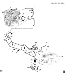 CARBURANT-ÉCHAPPEMENT-CARBURATION Chevrolet Captiva 2013-2017 LR,LU,LX,LZ26 FUEL SUPPLY SYSTEM (LNQ/2.2-6,LNP/2.0Y)