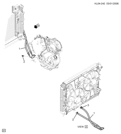 TRANSFER CASE Chevrolet Captiva (C100) 2007-2009 L26 AUTOMATIC TRANSMISSION OIL COOLER PIPES (LD9/2.4F,LU1/3.2G, M98)
