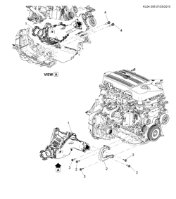FREIOS Chevrolet Captiva 2012-2017 LX,LZ26 TRANSFER CASE MOUNTING (LNQ/2.2-6,LNP/2.0Y, AUTOMATIC MHK)