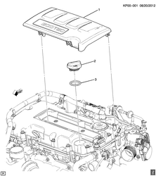 4-CYLINDER ENGINE Chevrolet Cruze Hatchback - LAAM 2014-2017 PS,PT,PU68 INTAKE MANIFOLD SHIELD/COVERS (LUJ/1.4-8)