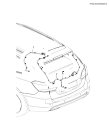 FIAÇÃO CHASSI-LÂMPADAS Chevrolet Cruze Wagon - Europe 2013-2017 PP,PQ,PR35 CHICOTE DE FIAÇÃO TAMPA DO PORTA-MALAS