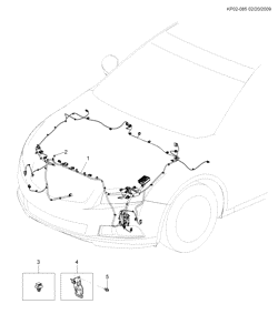 ЭЛЕКТРОПРОВОДКА ШАССИ - ЛАМПЫ Chevrolet Cruze Notchback - LAAM 2010-2012 PS,PT,PU69 WIRING HARNESS/FRONT LAMPS