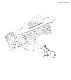 ЭЛЕКТРОПРОВОДКА ШАССИ - ЛАМПЫ Chevrolet Cruze Wagon - Europe 2013-2013 PP,PQ,PR35 MODULE/COMMUNICATION INTERFACE