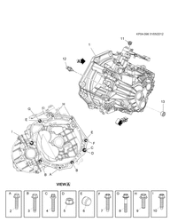 5-СКОРОСТНАЯ МЕХАНИЧЕСКАЯ КОРОБКА ПЕРЕДАЧ Chevrolet Cruze Wagon - Europe 2013-2017 PP,PQ,PR35 6-SPEED MANUAL TRANSMISSION PART 1 M32-6 TRANSMISSION ASSEMBLY(MZ4)