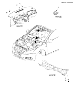 FIXAÇÃO CARROCERIA-AR-CONDICIONADO-PAINEL DE INSTRUMENTOS Chevrolet Cruze Hatchback - LAAM 2012-2014 PS,PT,PU68 A/C CONTROL SYSTEM SENSOR
