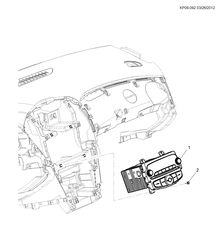 MONTAJE CARROCERÍA-AIRE ACONDICIONADO-CUADRO INSTRUMENTOS Chevrolet Cruze Wagon - LAAM 2013-2017 PS,PT,PU35 RADIO MOUNTING (US8,UH7)
