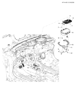 ACABAMENTO INTERNO - ACABAMENTO BANCO DIANTEIRO - CINTOS DE SEGURANÇA Chevrolet Cruze Notchback - Europe 2010-2017 PP,PQ,PR69 INFLATABLE RESTRAINT SYSTEM DRIVER & PASSENGER