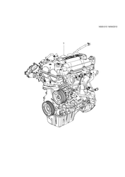 4-CYLINDER ENGINE Chevrolet Sail 2012-2014 ST ENGINE ASM-1.4L L4 PART 1 (LCU)