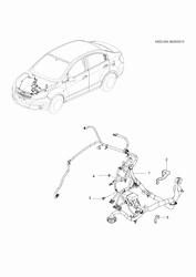 CHASSIS WIRING-LAMPS Chevrolet Sail 2012-2013 SL,SR,SS69 WIRING HARNESS/ENGINE (LMU)