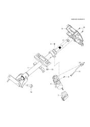 FRONT SUSPENSION-STEERING Chevrolet Sail 2017-2017 SP,SQ STEERING COLUMN & RELATED PARTS