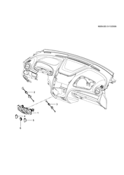 BODY MOUNTING-AIR CONDITIONING-INSTRUMENT CLUSTER Chevrolet Sail 2010-2011 S A/C CONTROL SYSTEM (C46)