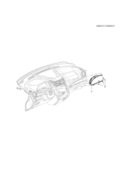 КРЕПЛЕНИЕ КУЗОВА-КОНДИЦИОНЕР-КОМБИНАЦИЯ ПРИБОРОВ Chevrolet Sail 2010-2016 S CLUSTER ASM/INSTRUMENT PANEL