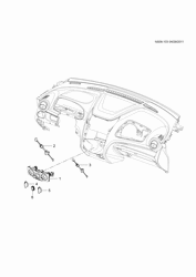 BODY MOUNTING-AIR CONDITIONING-INSTRUMENT CLUSTER Chevrolet Sail 2015-2016 S69 A/C CONTROL SYSTEM (C60)